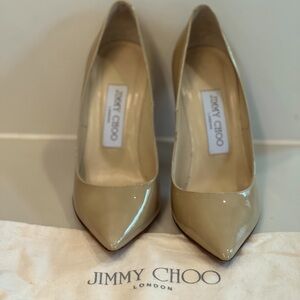 Jimmy Choo Abel Point-toe Patent Pumps
